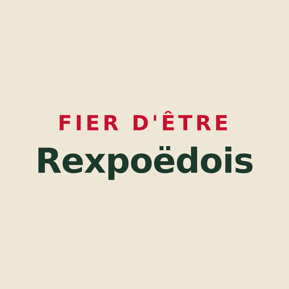Tote bag « Fier d'être Rexpoëdois » — design pour Rexpoëde