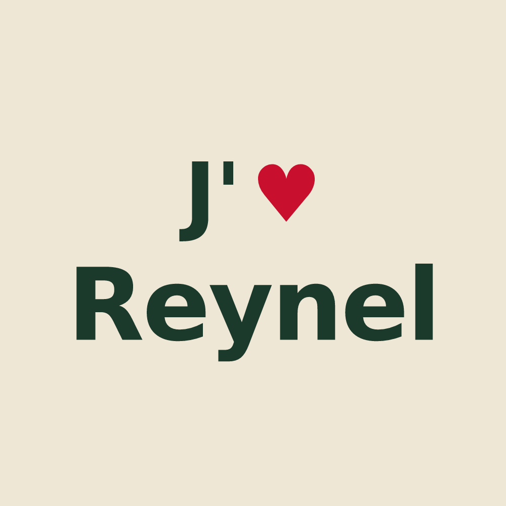 Tote bag personnalisé Reynel — design J'aime Reynel