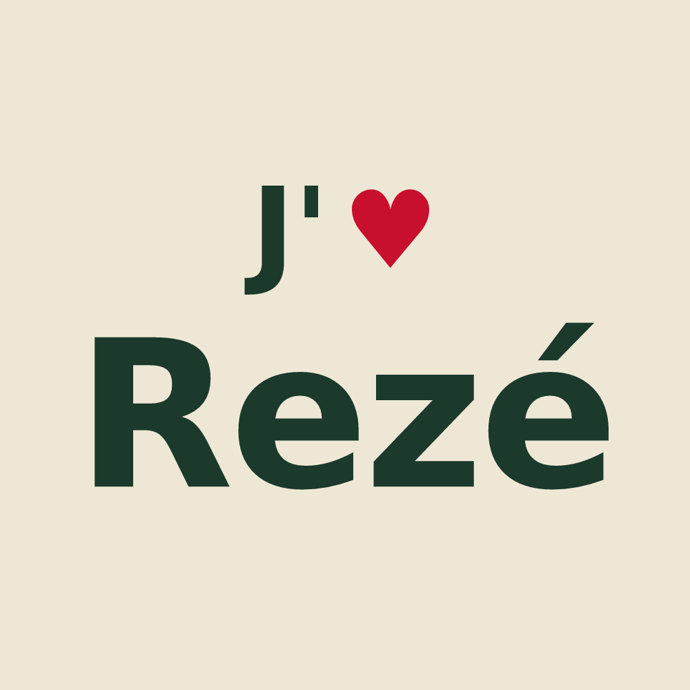 Tote bag personnalisé Rezé — design J'aime Rezé