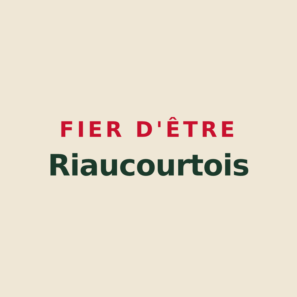 Tote bag « Fier d'être Riaucourtois » — design pour Riaucourt