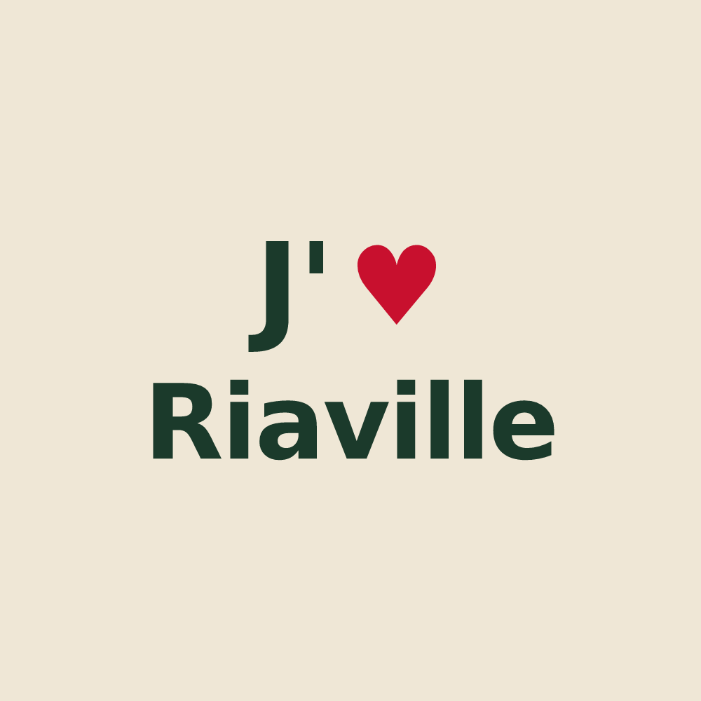 Tote bag personnalisé Riaville — design J'aime Riaville