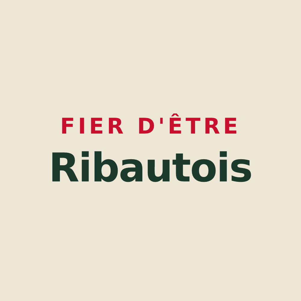 Tote bag « Fier d'être Ribautois » — design pour Ribaute