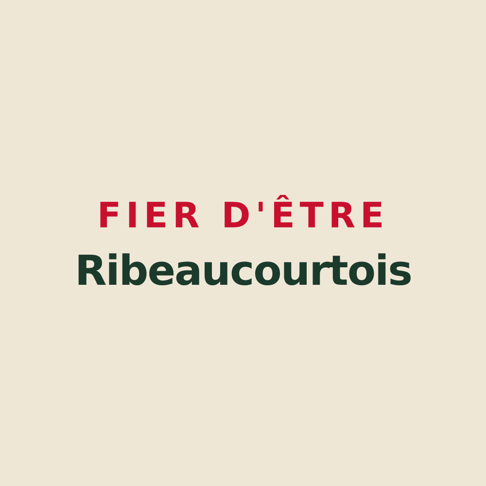 Tote bag « Fier d'être Ribeaucourtois » — design pour Ribeaucourt