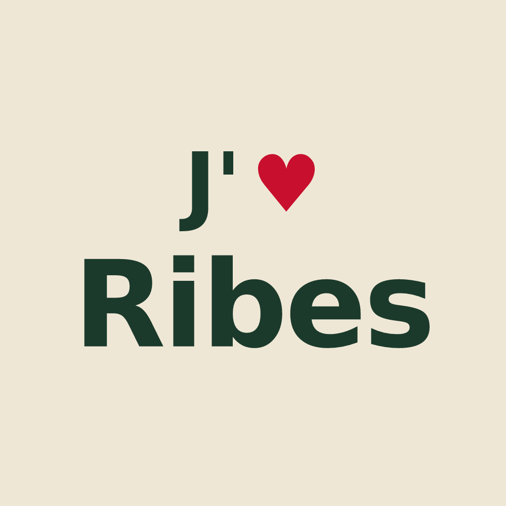 Tote bag personnalisé Ribes — design J'aime Ribes