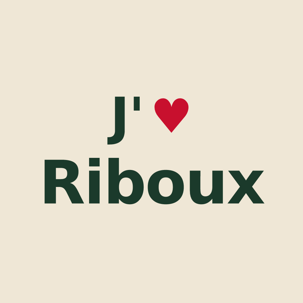 Tote bag personnalisé Riboux — design J'aime Riboux