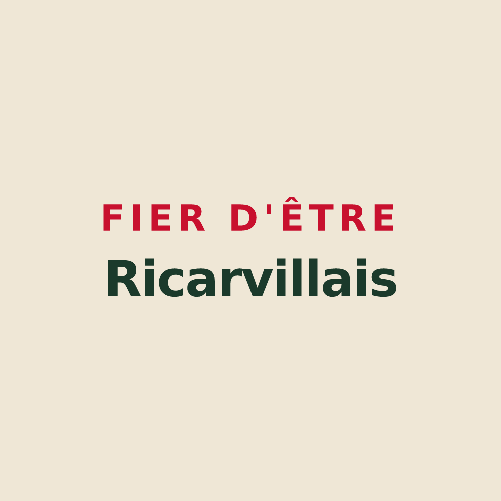 Tote bag « Fier d'être Ricarvillais » — design pour Ricarville-du-Val