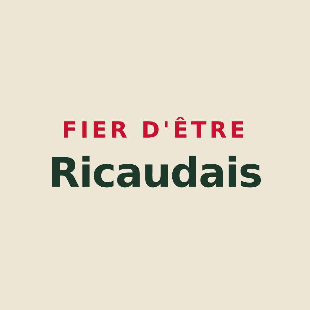 Tote bag « Fier d'être Ricaudais » — design pour Ricaud