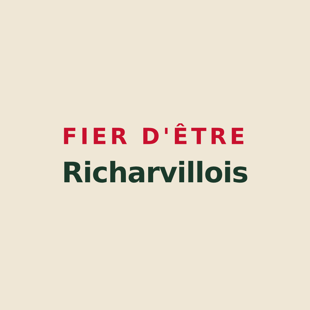 Tote bag « Fier d'être Richarvillois » — design pour Richarville
