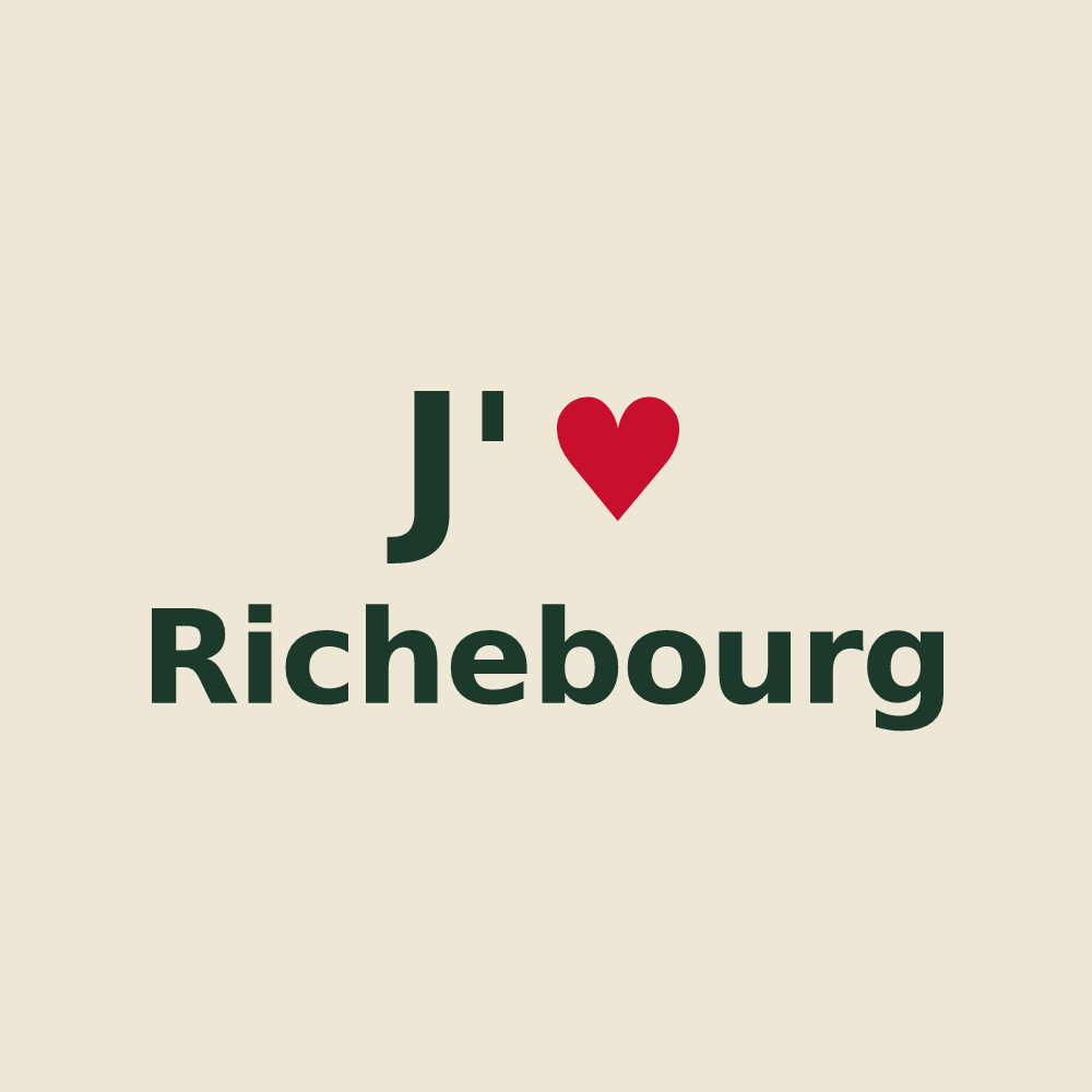 Tote bag personnalisé Richebourg — design J'aime Richebourg