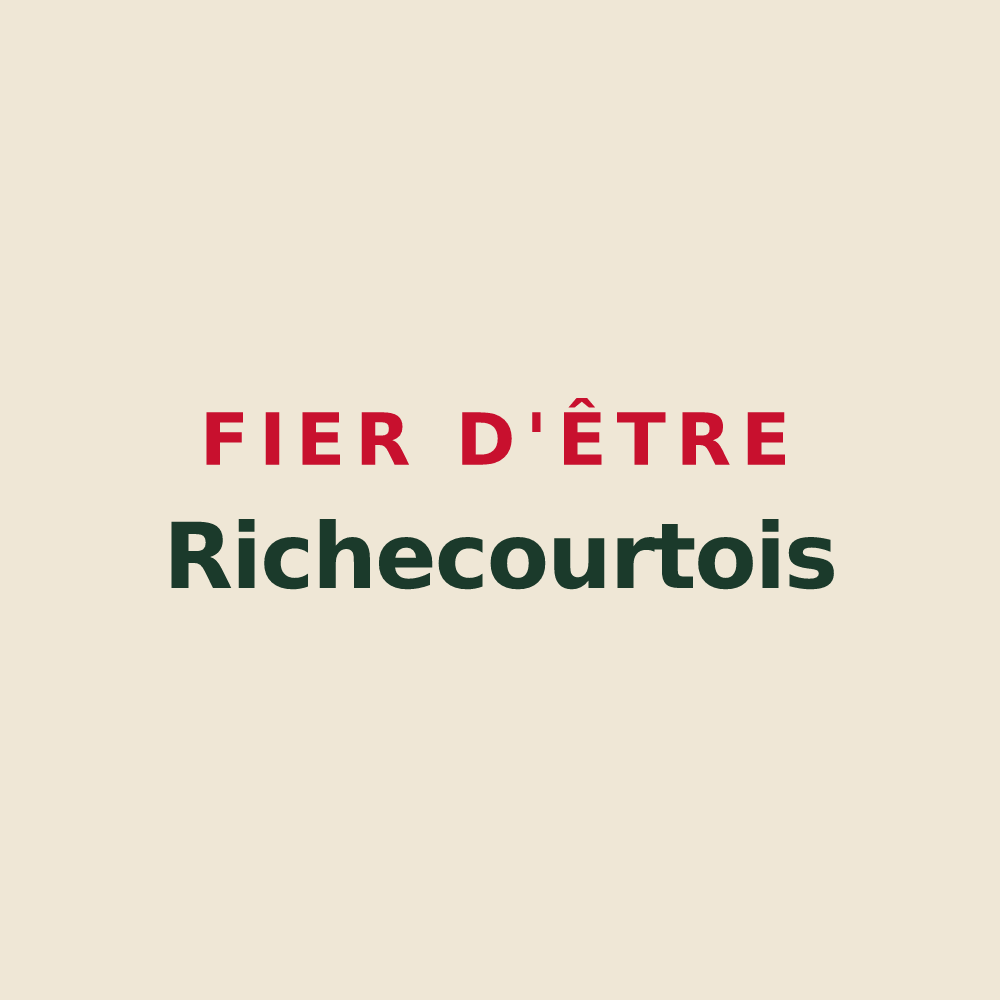 Tote bag « Fier d'être Richecourtois » — design pour Richecourt