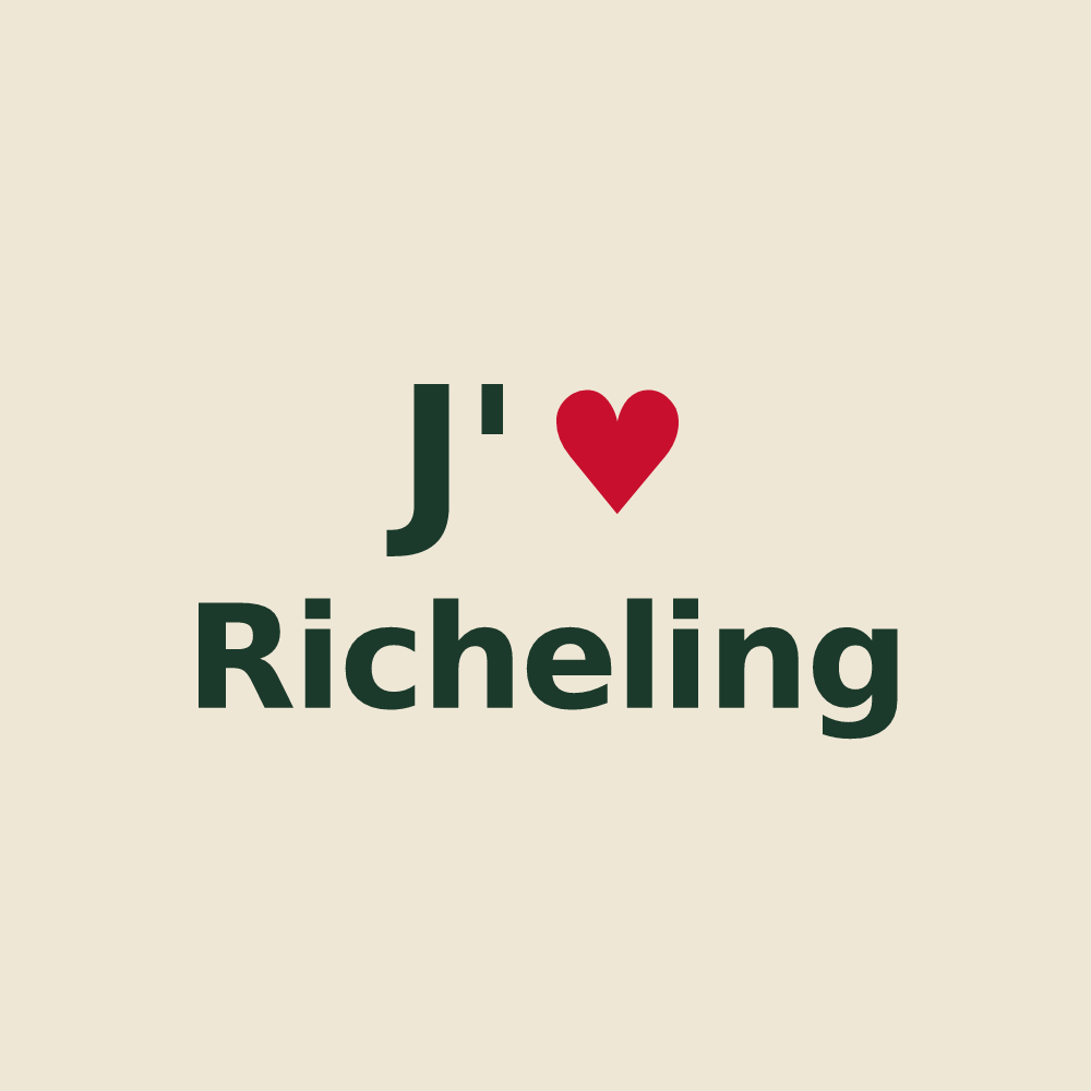 Tote bag personnalisé Richeling — design J'aime Richeling