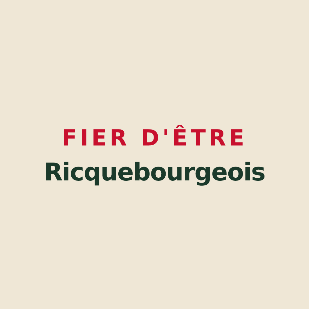 Tote bag « Fier d'être Ricquebourgeois » — design pour Ricquebourg