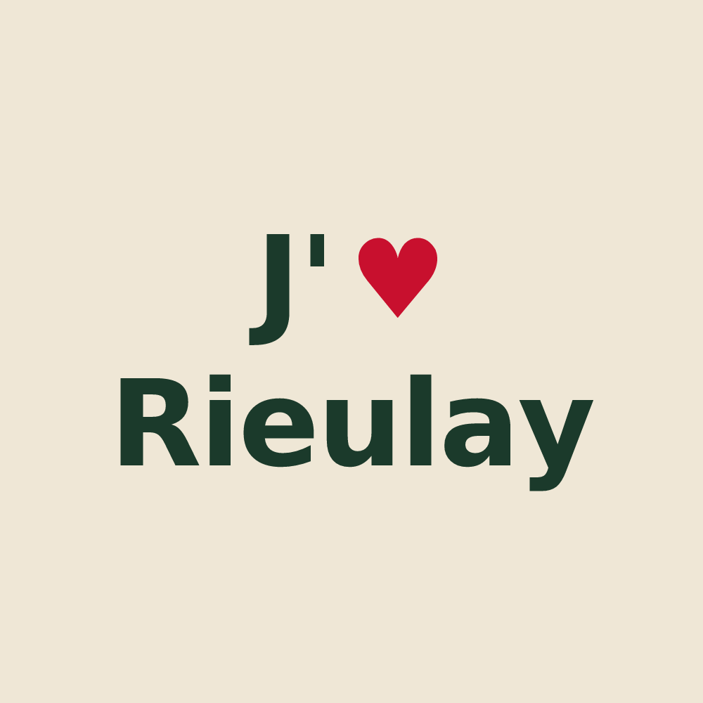 Tote bag personnalisé Rieulay — design J'aime Rieulay