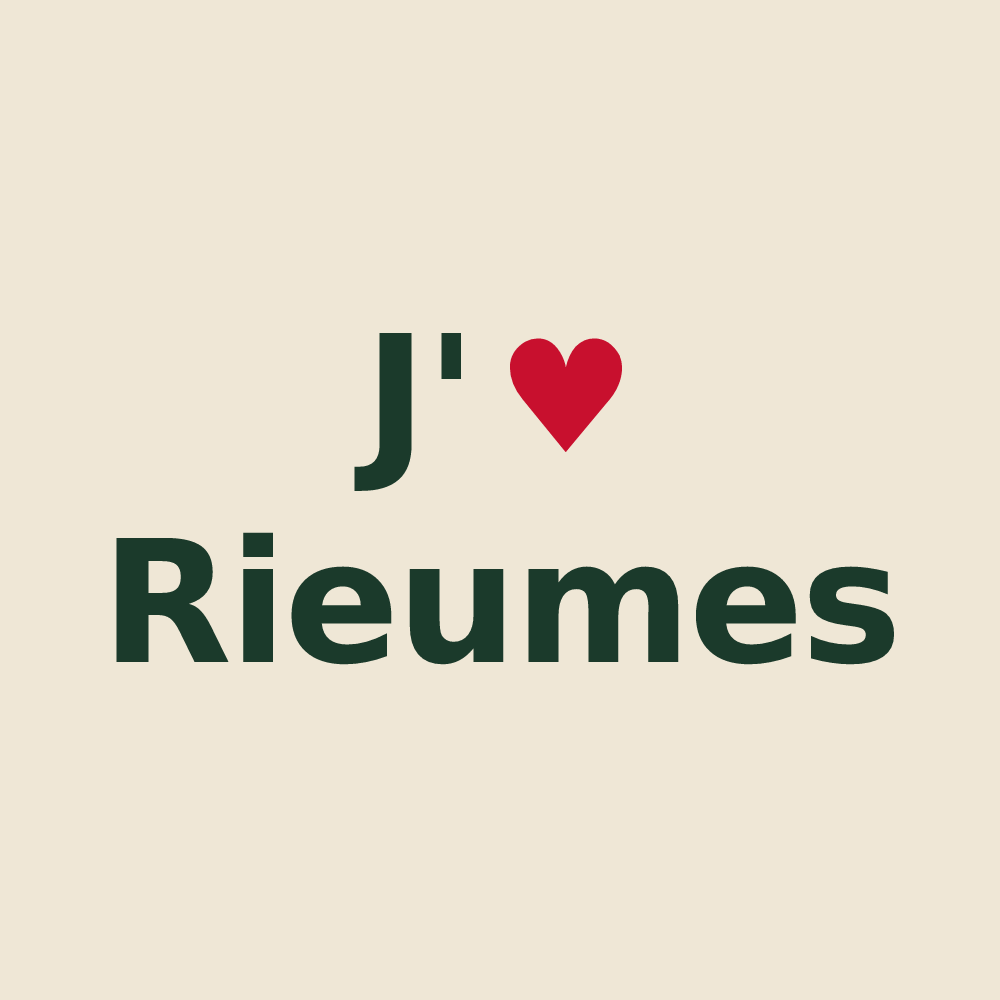 Tote bag personnalisé Rieumes — design J'aime Rieumes