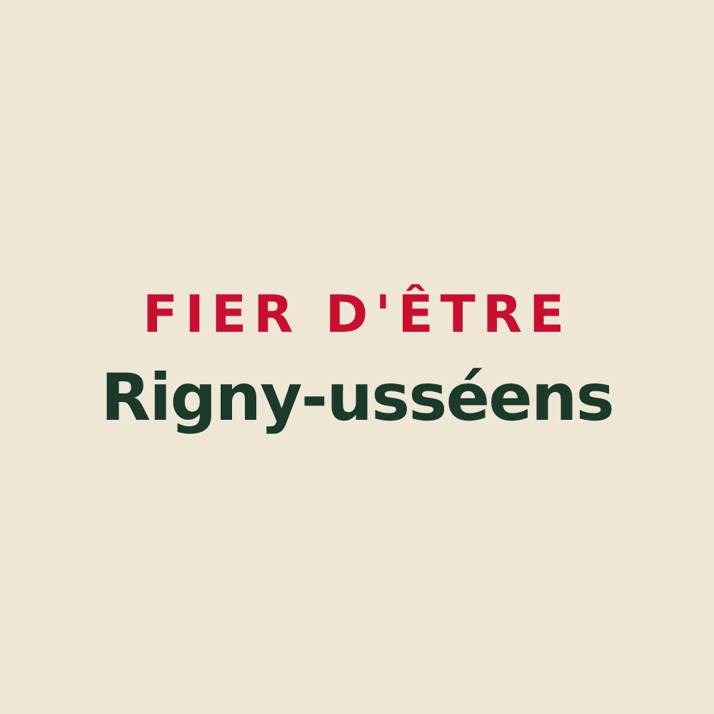 Tote bag « Fier d'être Rigny-usséens » — design pour Rigny-Ussé