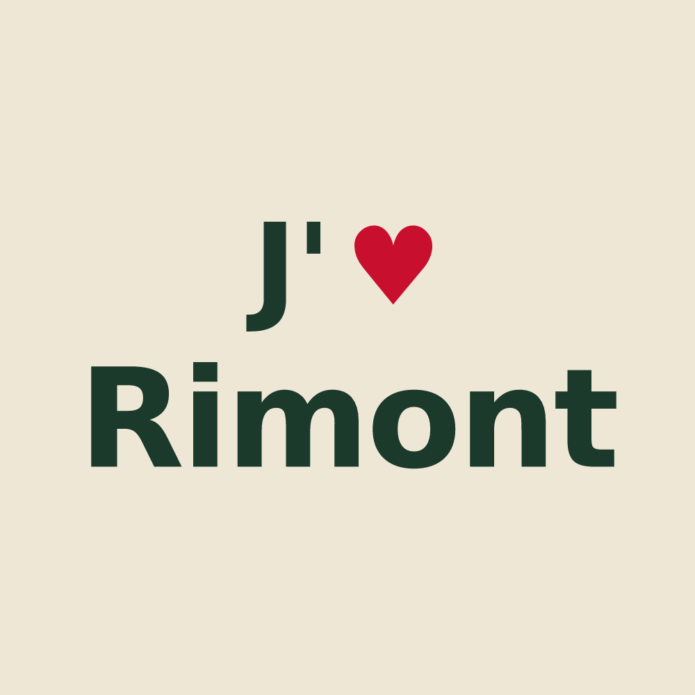 Tote bag personnalisé Rimont — design J'aime Rimont