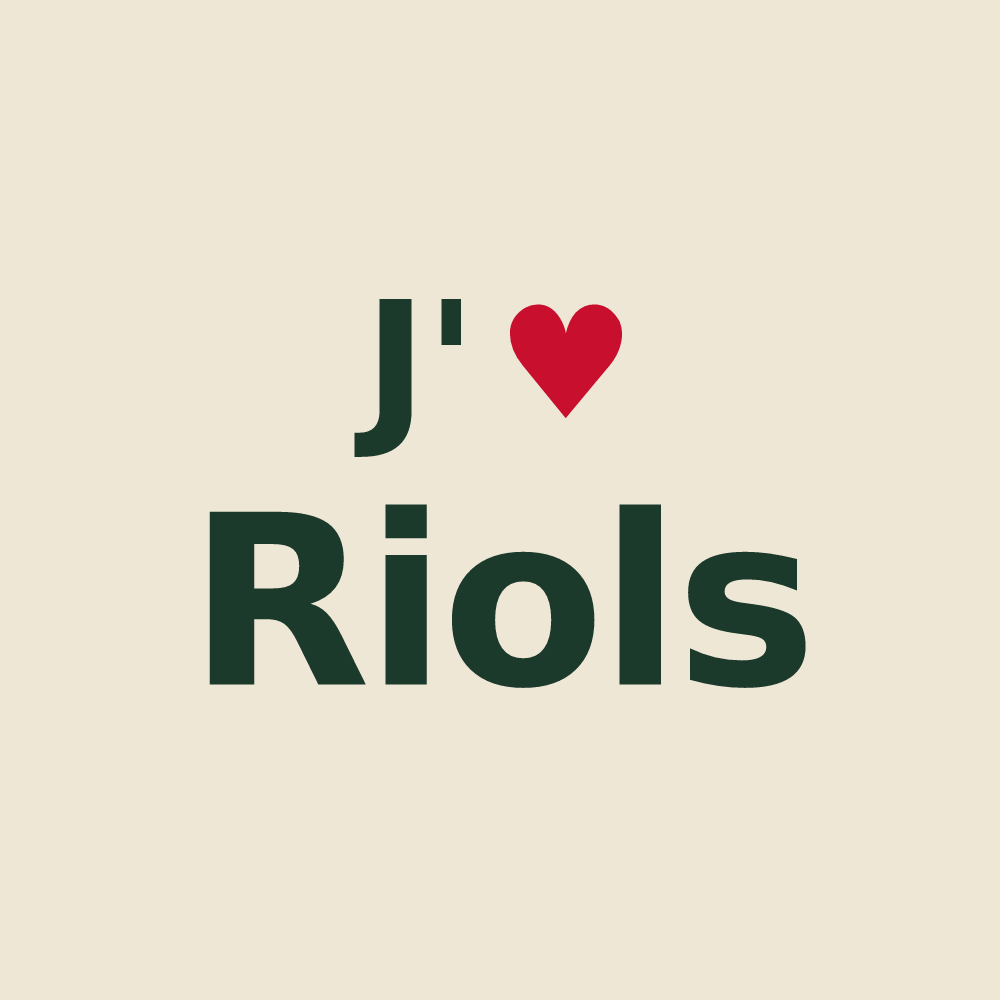 Tote bag personnalisé Riols — design J'aime Riols
