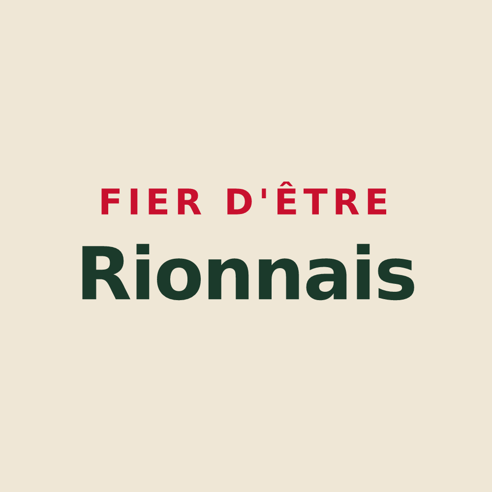 Tote bag « Fier d'être Rionnais » — design pour Rion-des-Landes