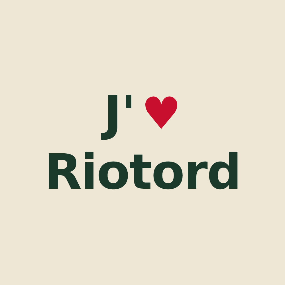 Tote bag personnalisé Riotord — design J'aime Riotord