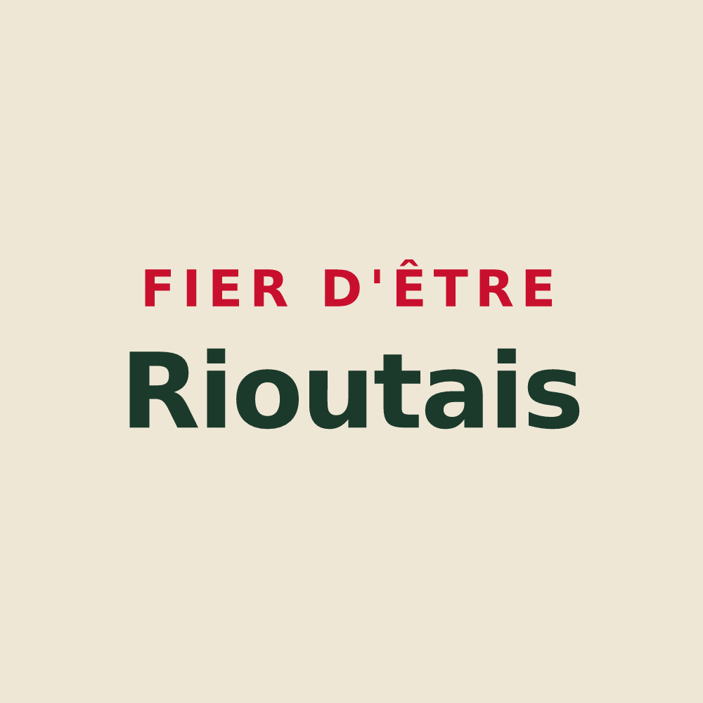 Tote bag « Fier d'être Rioutais » — design pour Rioux