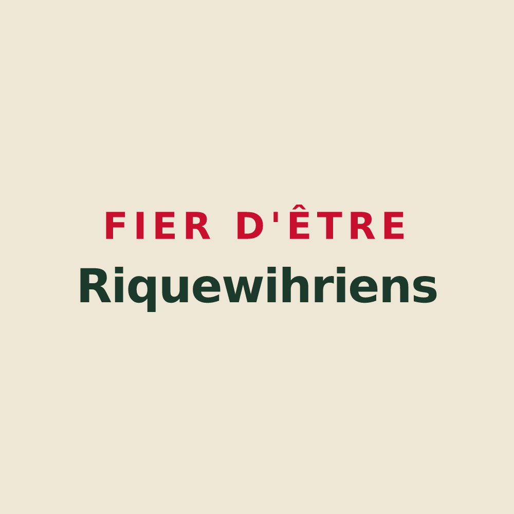 Tote bag « Fier d'être Riquewihriens » — design pour Riquewihr