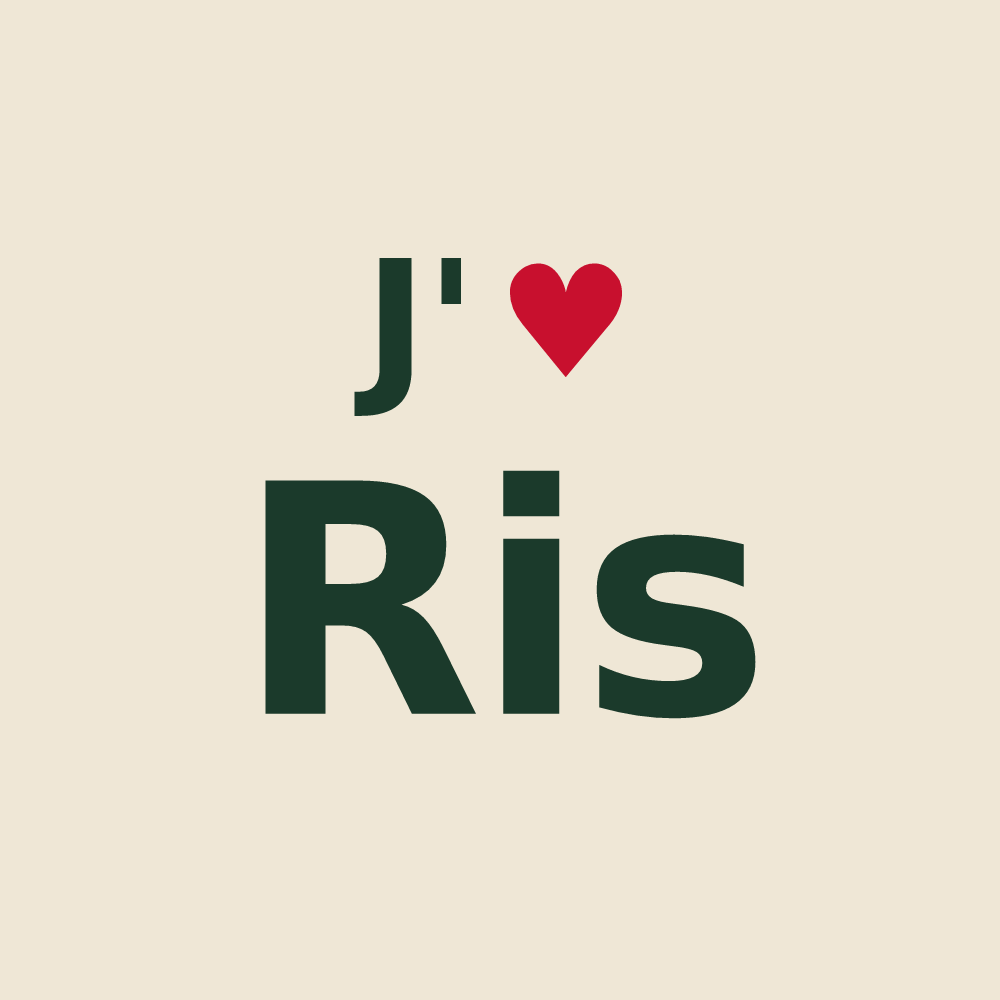Tote bag personnalisé Ris — design J'aime Ris