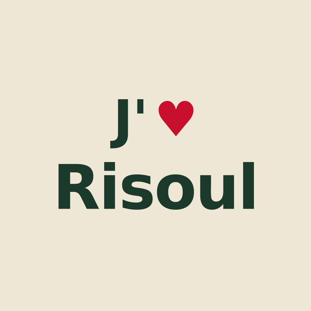 Tote bag personnalisé Risoul — design J'aime Risoul