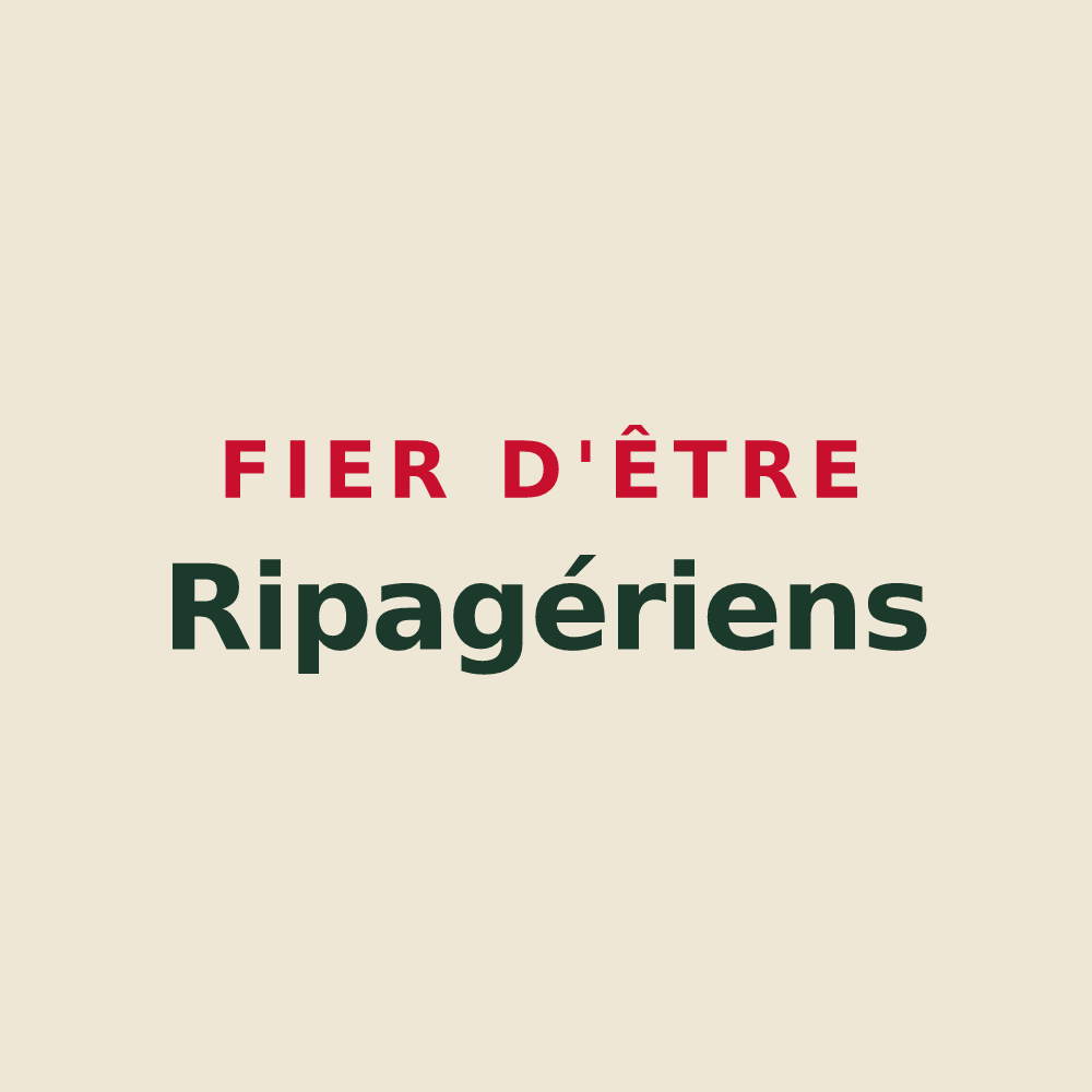 Tote bag « Fier d'être Ripagériens » — design pour Rive-de-Gier