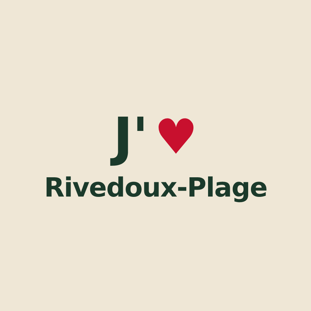 Tote bag personnalisé Rivedoux-Plage — design J'aime Rivedoux-Plage