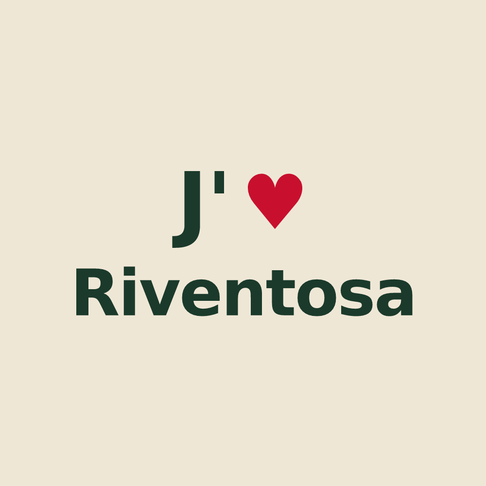 Tote bag personnalisé Riventosa — design J'aime Riventosa