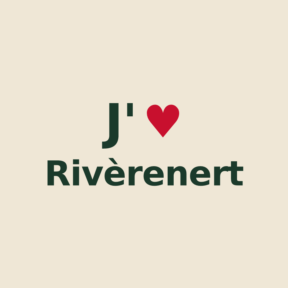Tote bag personnalisé Rivèrenert — design J'aime Rivèrenert