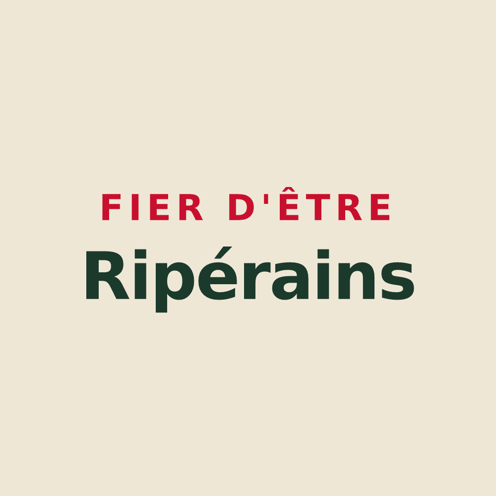Tote bag « Fier d'être Ripérains » — design pour Rivière