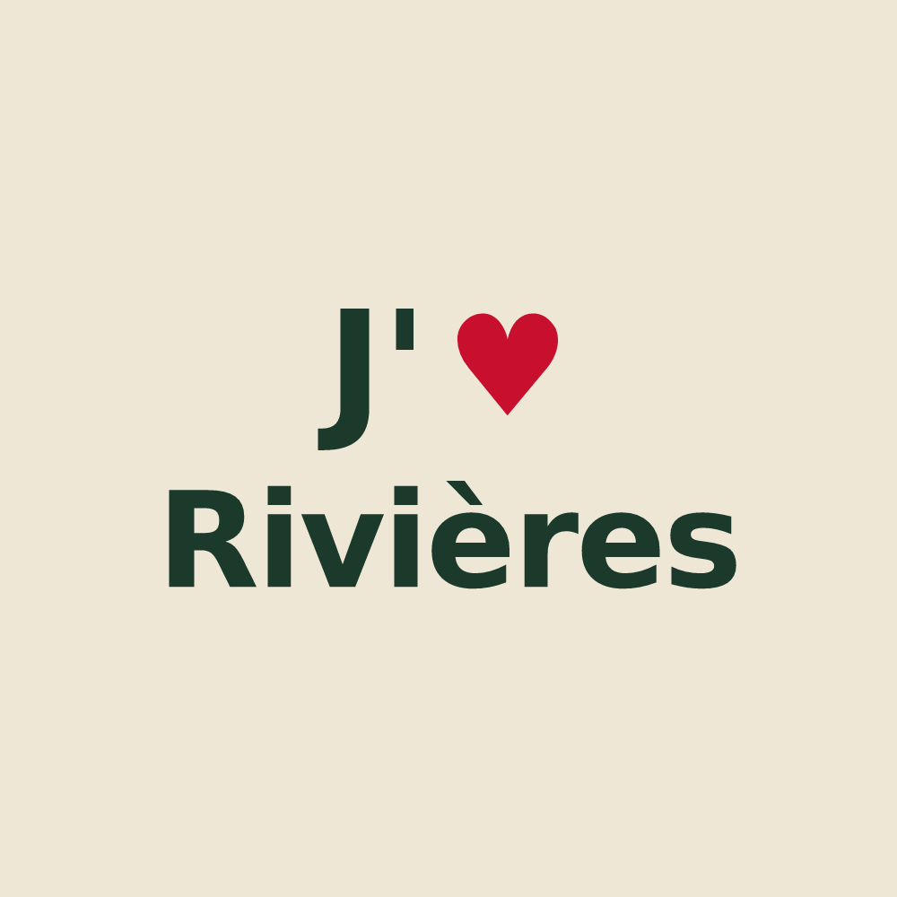 Tote bag personnalisé Rivières — design J'aime Rivières