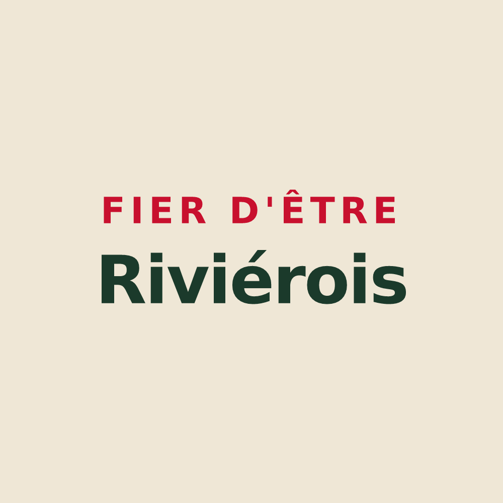 Tote bag « Fier d'être Riviérois » — design pour Rivières