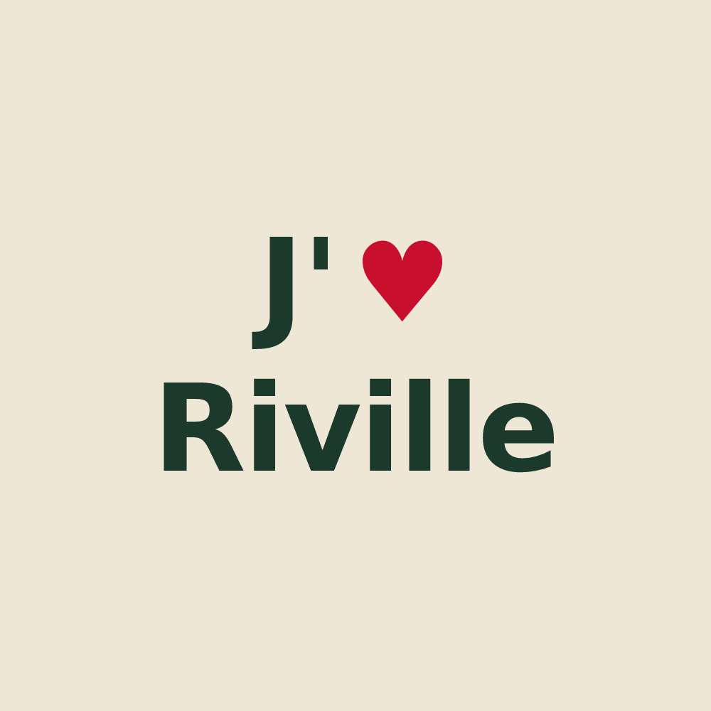 Tote bag personnalisé Riville — design J'aime Riville