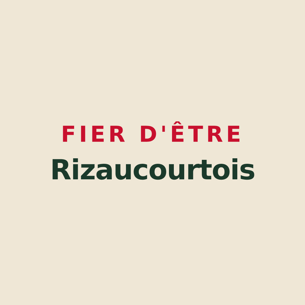 Tote bag « Fier d'être Rizaucourtois » — design pour Rizaucourt-Buchey