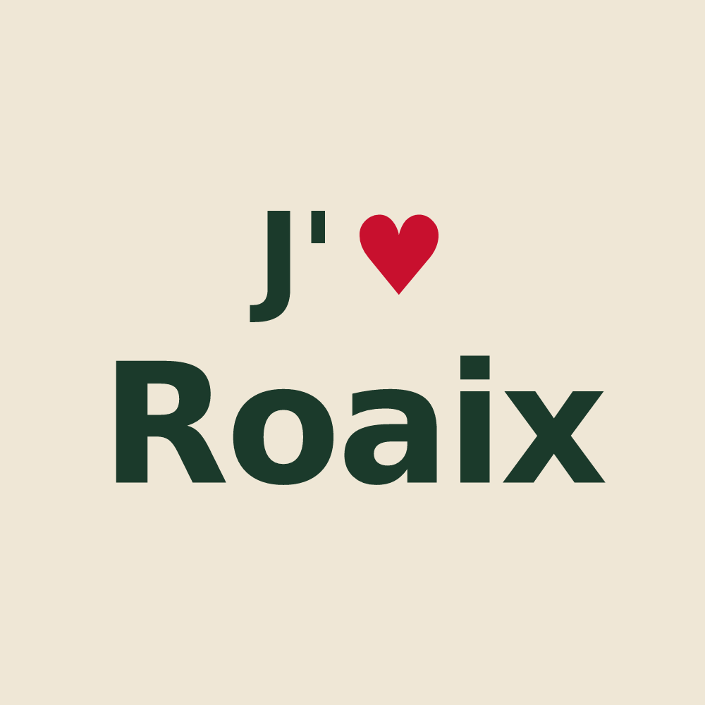 Tote bag personnalisé Roaix — design J'aime Roaix