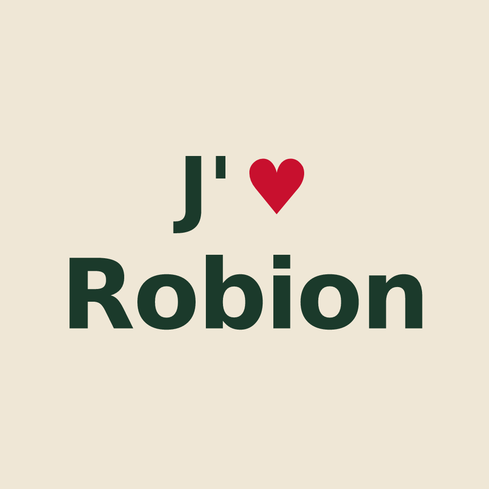 Tote bag personnalisé Robion — design J'aime Robion