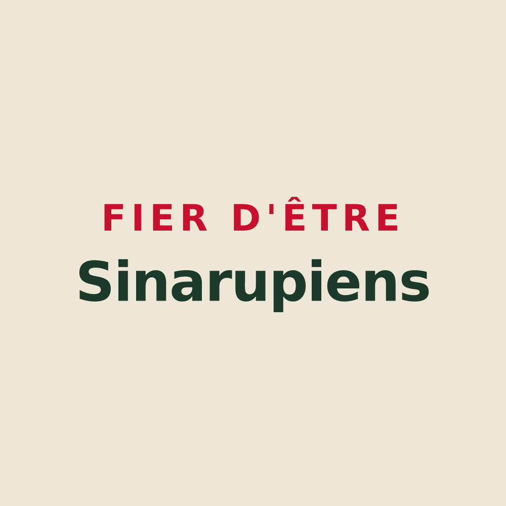Tote bag « Fier d'être Sinarupiens » — design pour Rochechinard