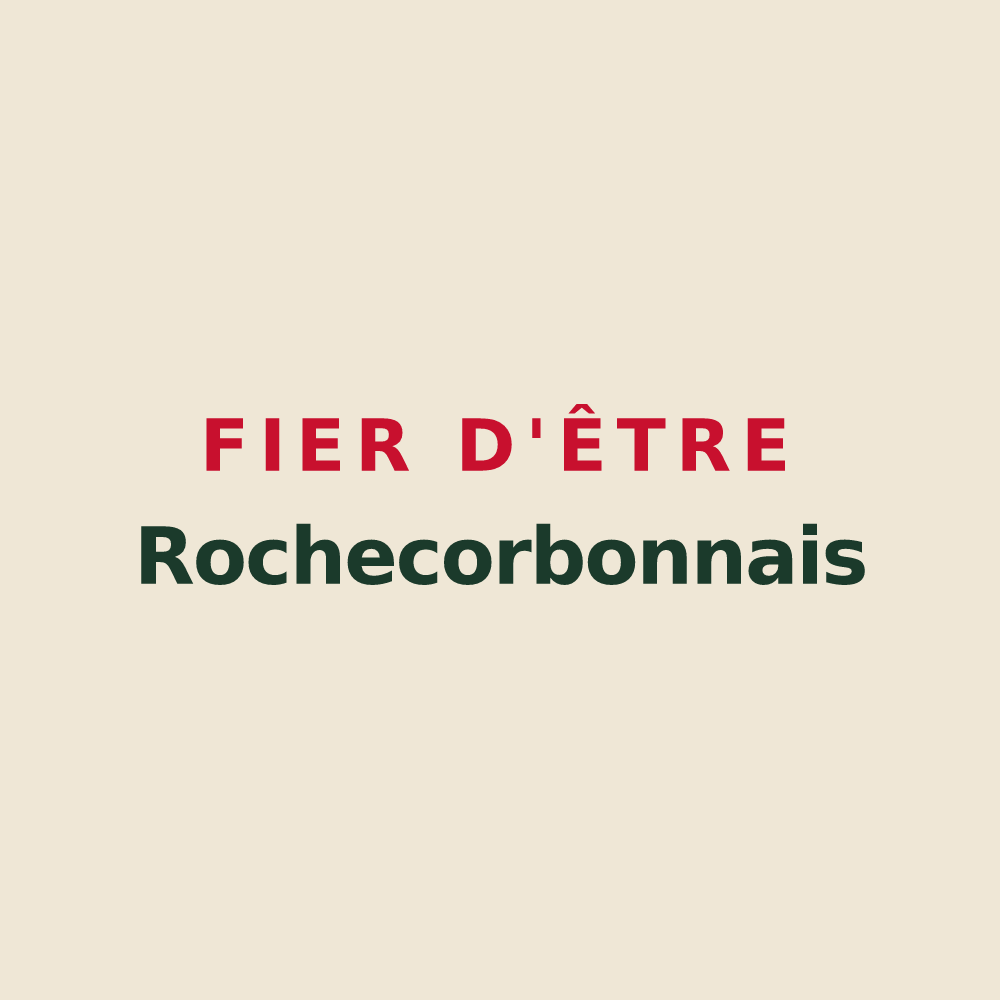 Tote bag « Fier d'être Rochecorbonnais » — design pour Rochecorbon