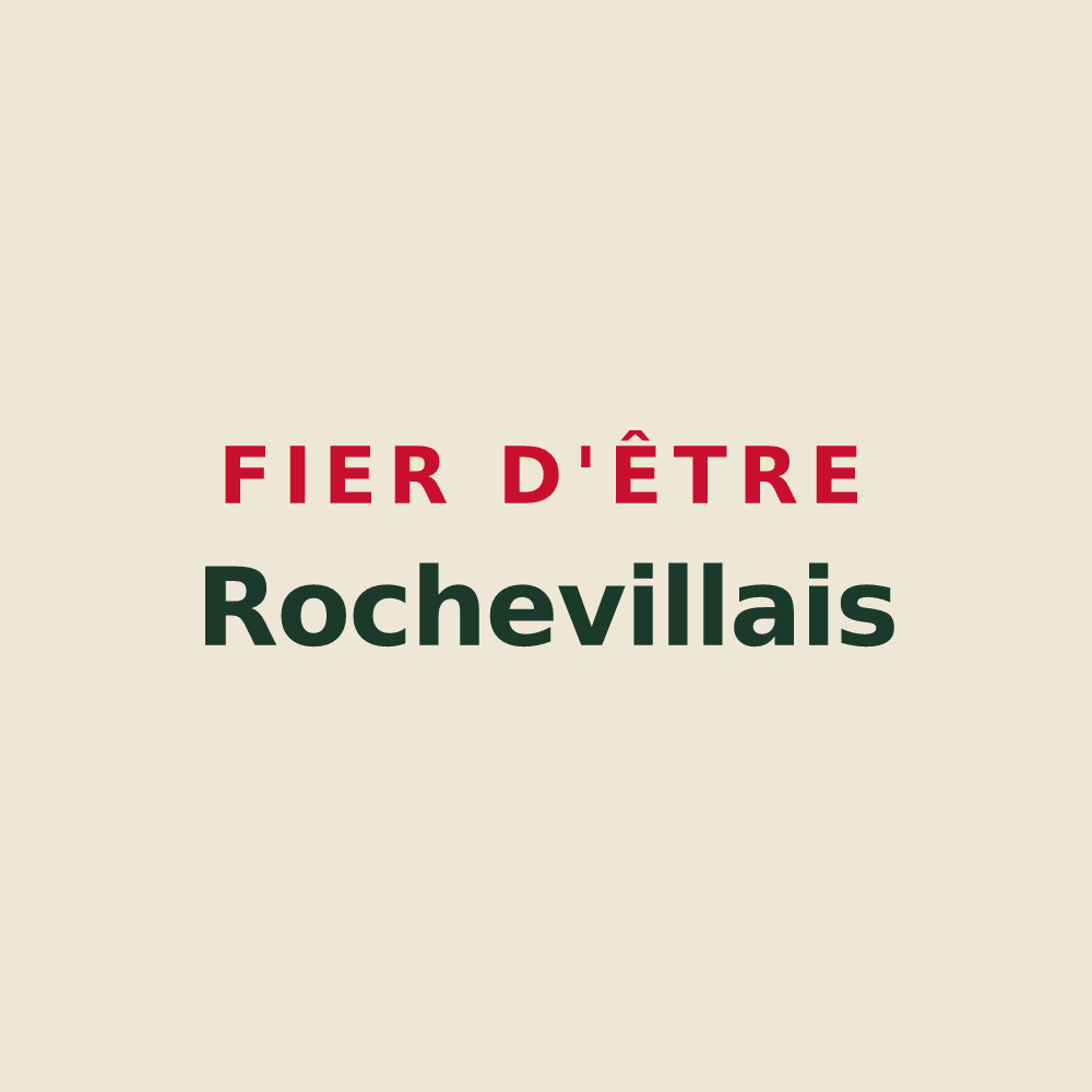 Tote bag « Fier d'être Rochevillais » — design pour Rocheville