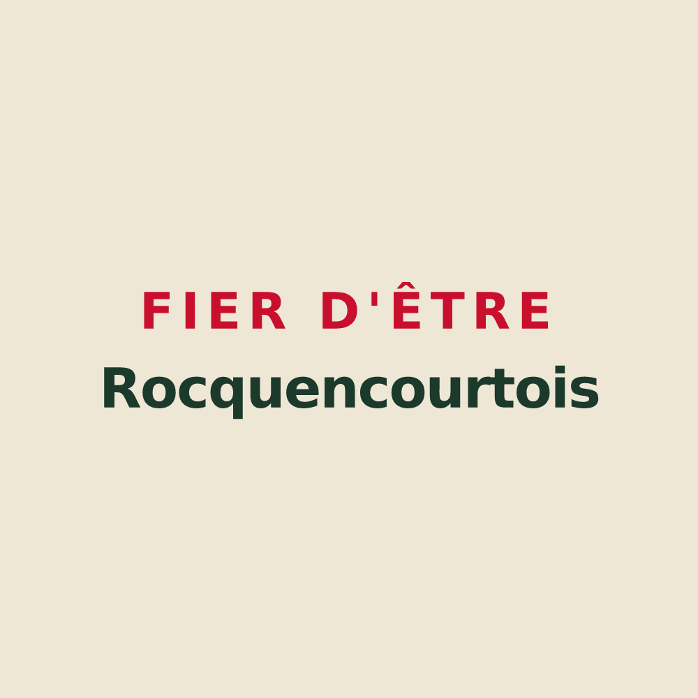 Tote bag « Fier d'être Rocquencourtois » — design pour Rocquencourt
