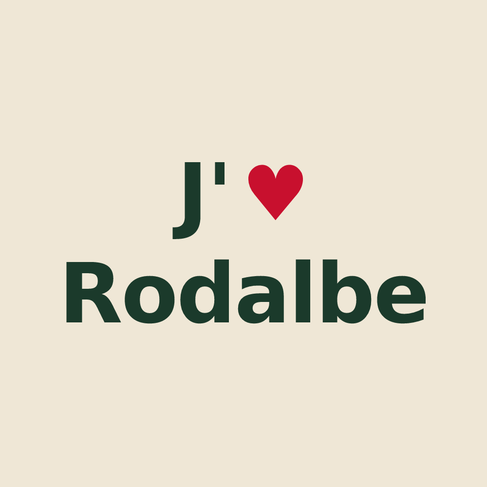 Tote bag personnalisé Rodalbe — design J'aime Rodalbe
