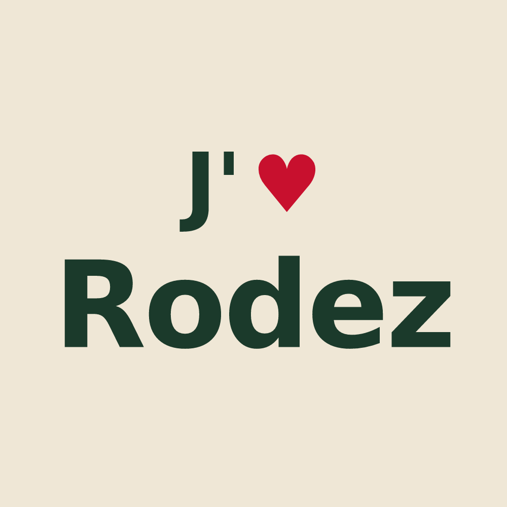 Tote bag personnalisé Rodez — design J'aime Rodez