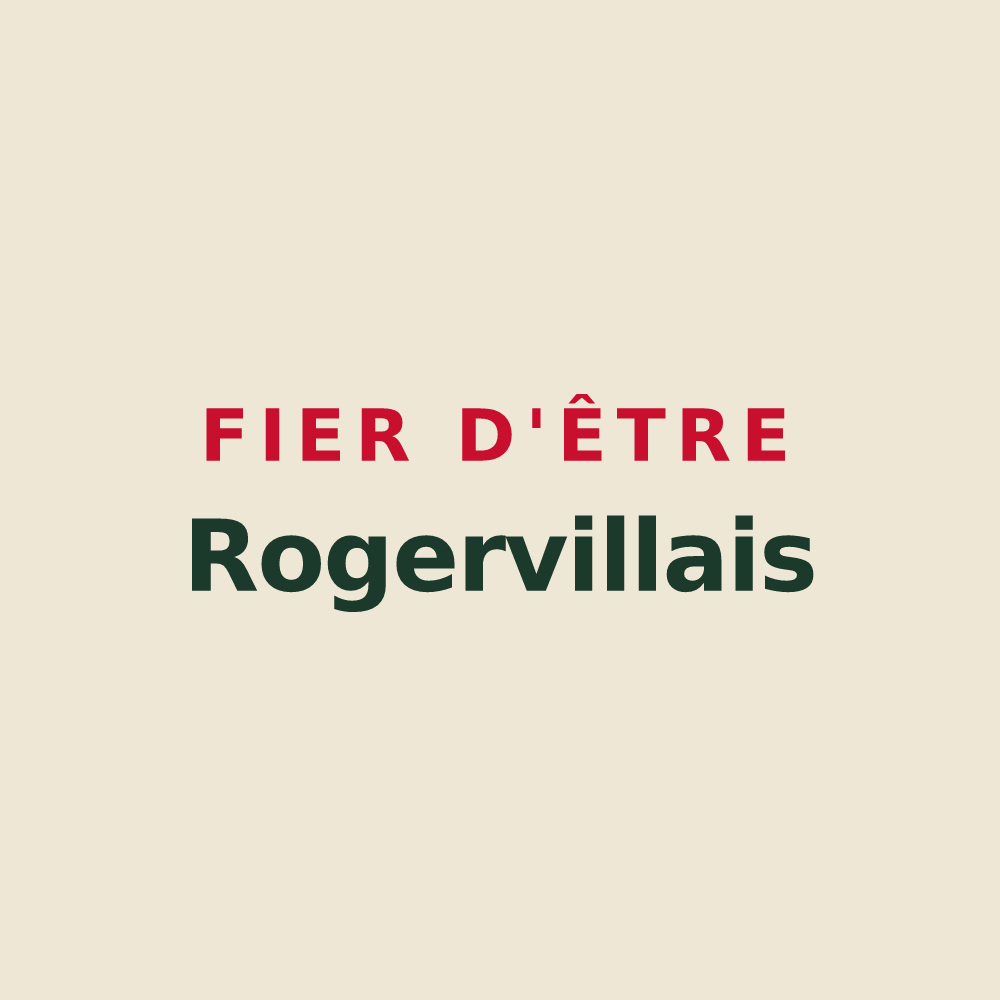 Tote bag « Fier d'être Rogervillais » — design pour Rogerville