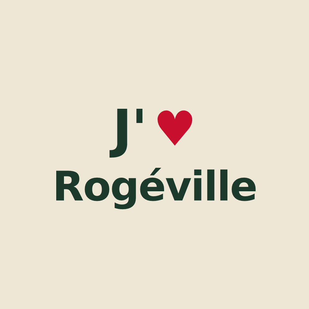 Tote bag personnalisé Rogéville — design J'aime Rogéville