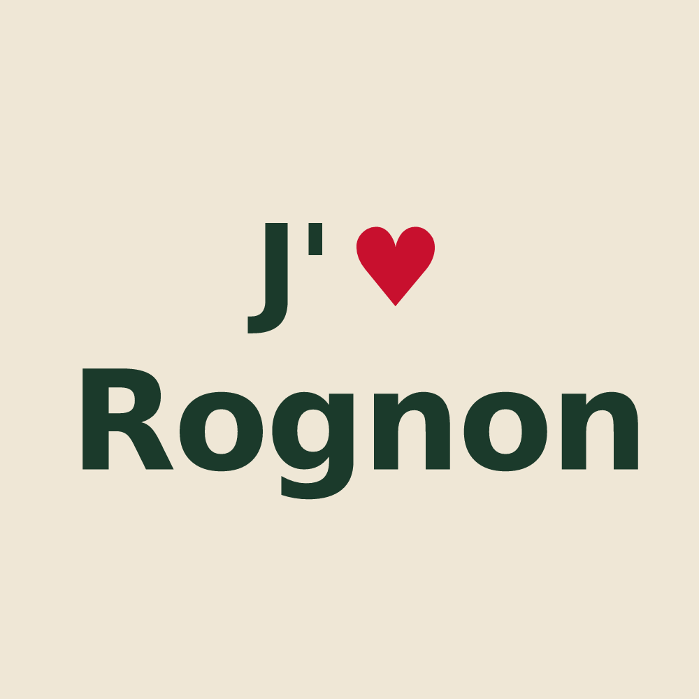 Tote bag personnalisé Rognon — design J'aime Rognon