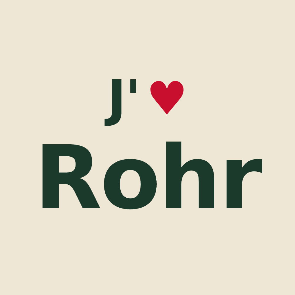 Tote bag personnalisé Rohr — design J'aime Rohr