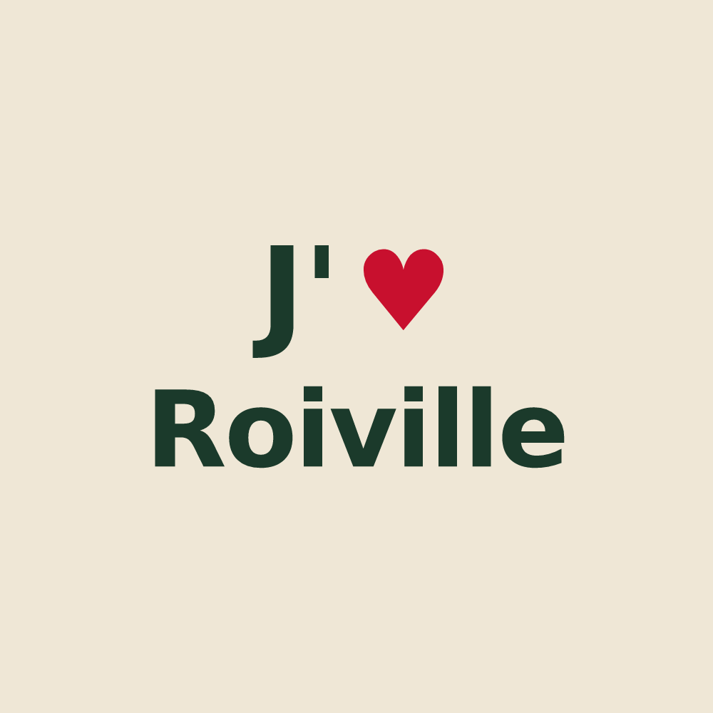 Tote bag personnalisé Roiville — design J'aime Roiville