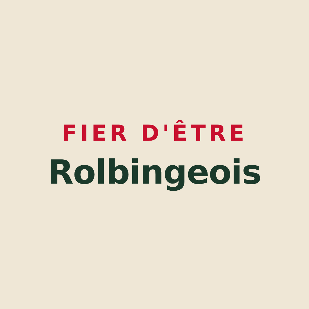 Tote bag « Fier d'être Rolbingeois » — design pour Rolbing